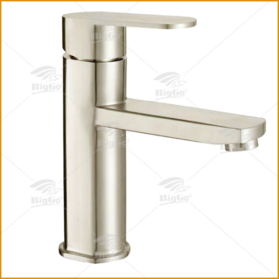 Vòi lavabo nóng lạnh vuông INOX 304 BG-1202-I-2