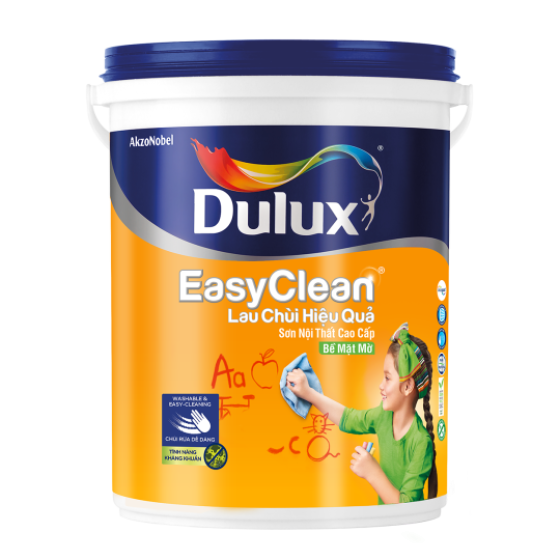 SƠN NỘI THÂT DULUX EASYCLEAN- LON 1L ( MỜ)